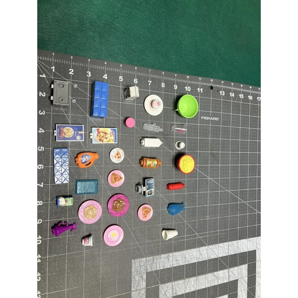Shopkins Barbie Food Lot Accessories Plates Cookies Popcorn